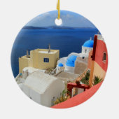 Kessel, Oia, Santorini, Griechenland Keramikornament (Hinten)