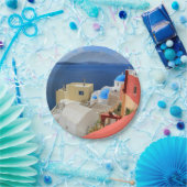 Kessel, Oia, Santorini, Griechenland Pappteller (Party)