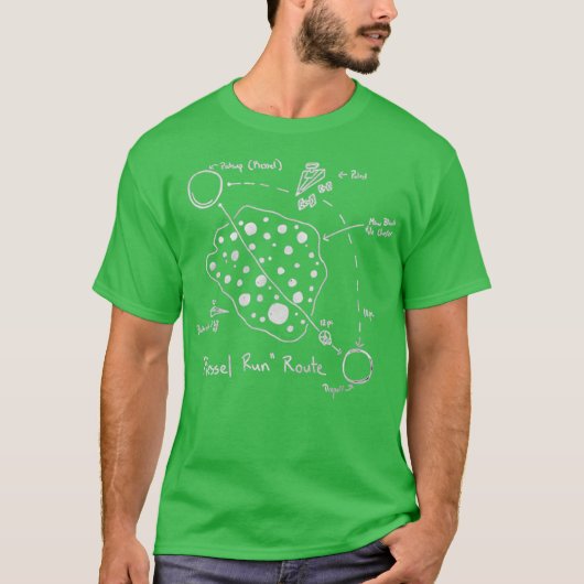 Kessel Run Directions Funny T-Shirt (Vorderseite)