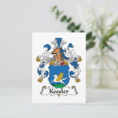 Kessler Familienwappen Postkarte (Stehend Vorderseite)