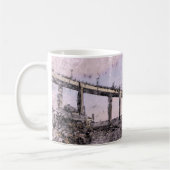 Kessock Bridge Scotland Artistic Watercolour Kaffeetasse (Links)