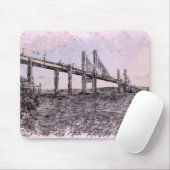 Kessock Bridge Scotland Artistic Watercolour Mousepad (Mit Mouse)