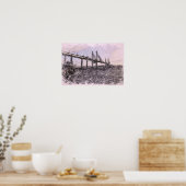 Kessock Bridge Scotland Artistic Watercolour Poster (Küche)