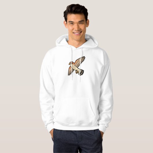 Kestrel Bird Hovering Hoodie (Vorne ganz)