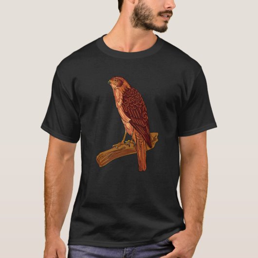 Kestrel Falcon Bird Of Prey Hawk Falconer T-Shirt (Vorderseite)