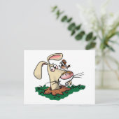 Kestrel und Rabbit Postkarte (Stehend Vorderseite)