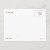 Kestrel und Rabbit Postkarte (Rückseite)