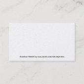 Kestrel-Visitenkarte Visitenkarte (Rückseite)