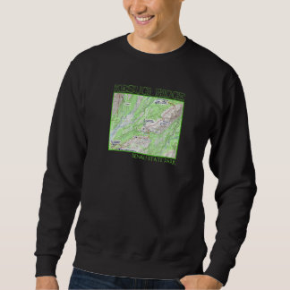 Kesugi Ridge Hiking Map Denali State Park Alaska S Sweatshirt