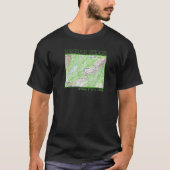 Kesugi Ridge Hiking Map Denali State Park Alaska S T-Shirt (Vorderseite)