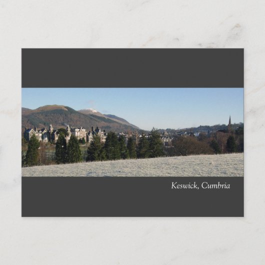 Keswick in Cumbria Postkarte (Vorderseite)
