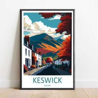 Keswick Reise Druck Wandkunst Keswick Wandbehang Poster