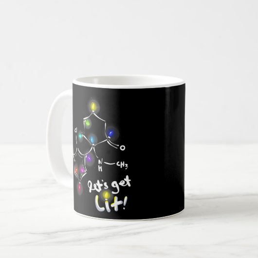 Ketamin Molecules Kaffeetasse (Vorderseite Links)