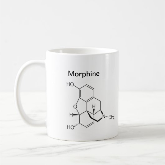 Ketamine und Morphium Kaffeetasse (Links)
