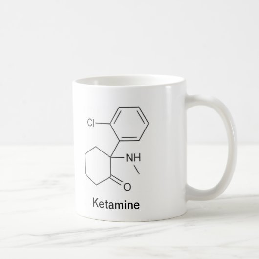 Ketamine und Morphium Kaffeetasse (Rechts)