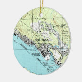 Ketchikan AK Weihnachtsdekoration Keramik Ornament (Links)