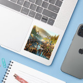 Ketchikan Alaska 3 Inch Vinyl Sticker (Laptop mit iPhone)