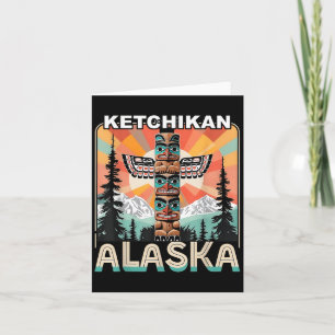 Ketchikan Alaska Native American Indian Totem Le Karte