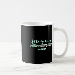 Ketchikan Alaska Native Art Lachsfischerei Hauptst Kaffeetasse