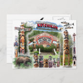 Ketchikan, Alaska Postkarte (Vorne/Hinten)