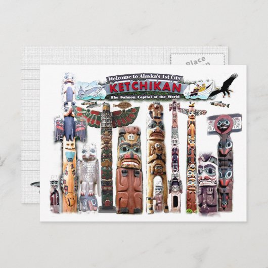 Ketchikan, Alaska Postkarte (Vorne/Hinten)