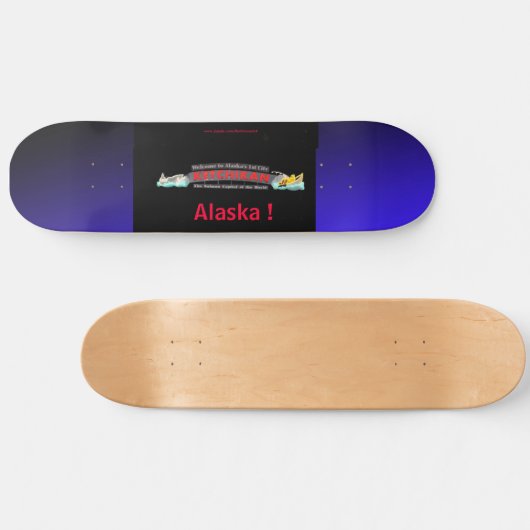 Ketchikan Alaska Skateboard (Horizontal)