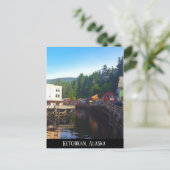 Ketchikan Alaska Stadt Wasserlandschaft Postkarte (Stehend Vorderseite)