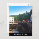 Ketchikan Alaska Stadt Wasserlandschaft Postkarte (Vorne/Hinten)