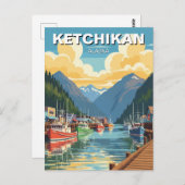 Ketchikan Alaska Travel Postkarte (Vorne/Hinten)