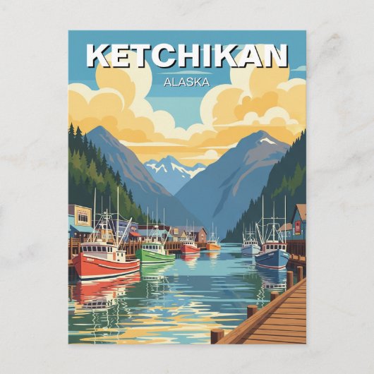 Ketchikan Alaska Travel Postkarte (Vorderseite)