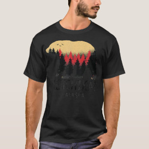 Ketchikan Alaska Vintag Grizzly Bären Naturel T-Shirt