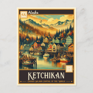 Ketchikan, Alaska | VINTAG Postkarte