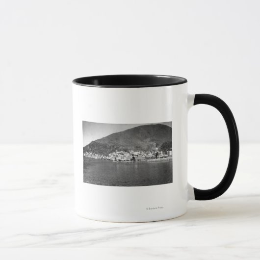 Ketchikan, Alaska von Ankunftsschiff Fotografie Tasse (Rechts)