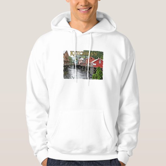 Ketchikan grundlegendes mit Kapuze Sweatshirt (Vorderseite)