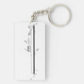 Ketchikan Int. Flughafendiagramm / Taxistand Schlüsselanhänger (Rückseite)