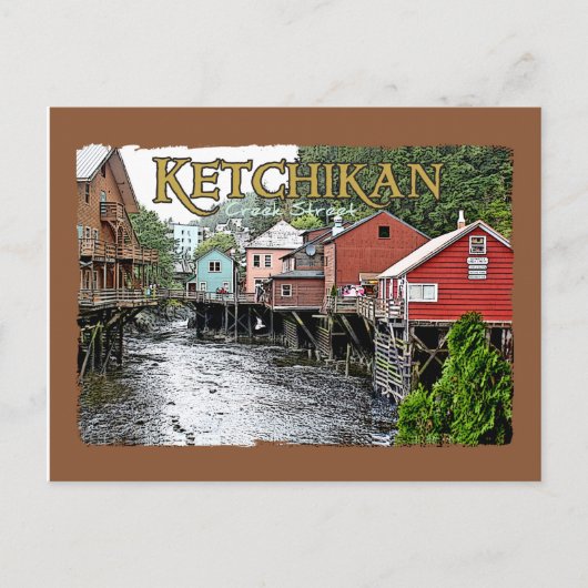 Ketchikan Postcard Postkarte (Vorderseite)