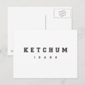 Ketchum Idaho Postkarte (Vorne/Hinten)
