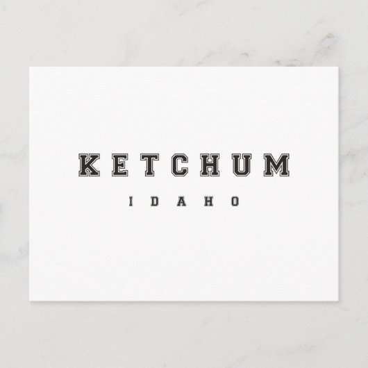 Ketchum Idaho Postkarte (Vorderseite)