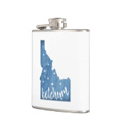 Ketchum Idaho Wood Grain Flachmann (Links)