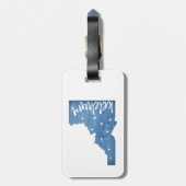 Ketchum Idaho Wood Grain Gepäckanhänger (Rückseite vertikal)