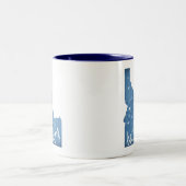 Ketchum Idaho Wood Grain Zweifarbige Tasse (Mittel)