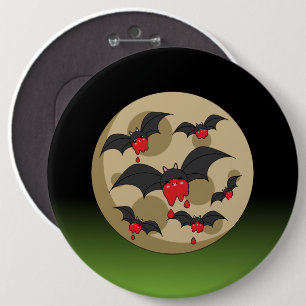 Ketchup Eater Vampire Bats Button