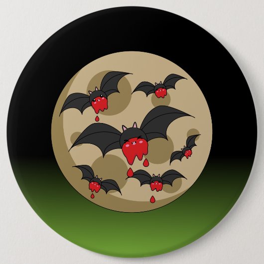 Ketchup Eater Vampire Bats Button (Vorderseite)