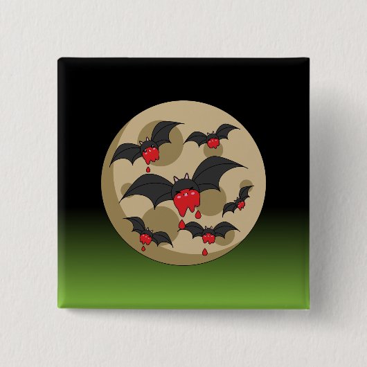 Ketchup Eater Vampire Bats Button (Vorderseite)