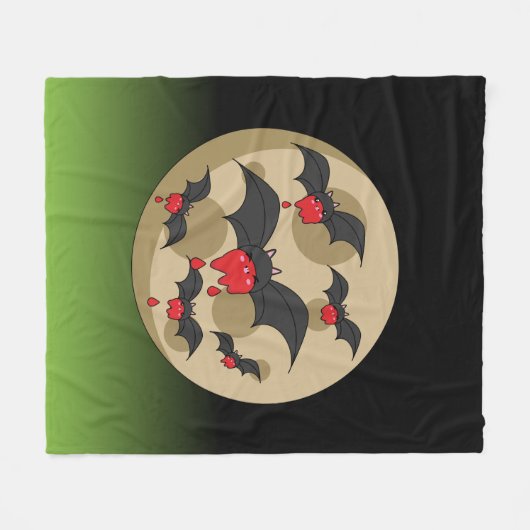 Ketchup Eater Vampire Bats Fleecedecke (Vorderseite (Horizontal))