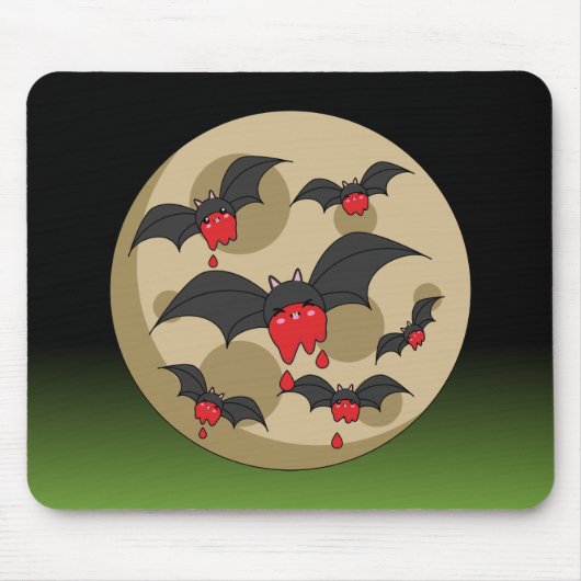 Ketchup Eater Vampire Bats Mousepad (Vorne)