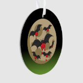 Ketchup Eater Vampire Bats Ornament (Vorderseite)