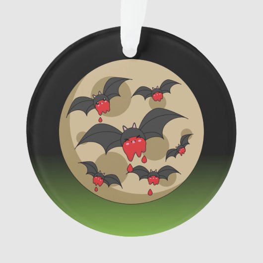 Ketchup Eater Vampire Bats Ornament (Vorderseite)