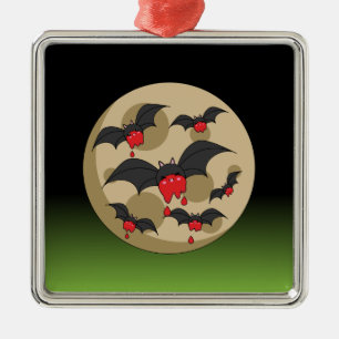 Ketchup Eater Vampire Bats Ornament Aus Metall