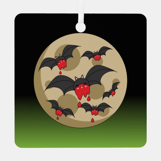 Ketchup Eater Vampire Bats Ornament Aus Metall (Rückseite)